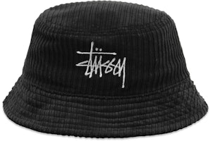 Stüssy Corduroy Big Basic Bucket Hat Black Stüssy Corduroy Big Basic Bucket Hat Black