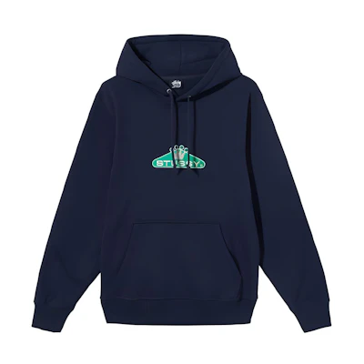 Stüssy Crowned Embroidered Hoodie Crown Logo Vintage Streetwear Unisex Pullover 118423STU