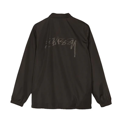 Stüssy Cruize Coach Jacket Black Retro Logo Print Unisex Vintage Style 115431-BLACK