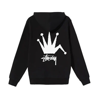 Stüssy Curved Crown Graphic Zip Hoodie Jacket Unisex Retro Style 1974736