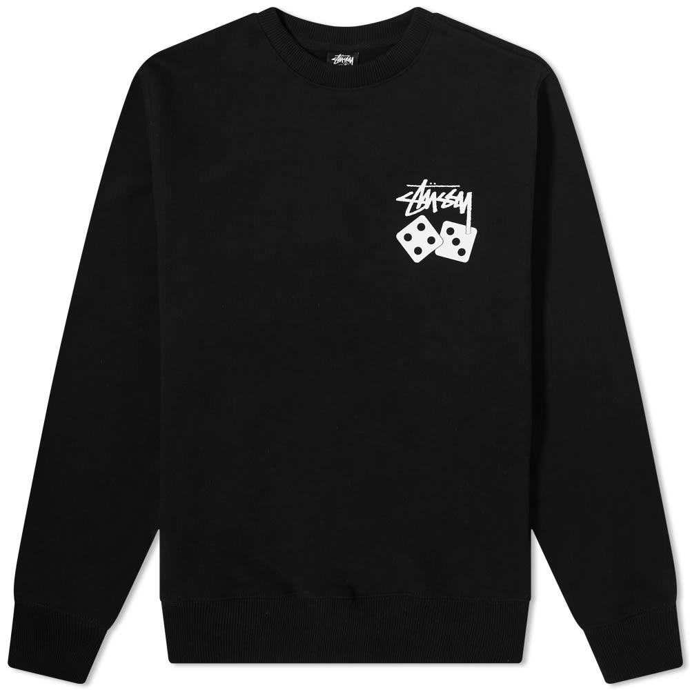 Buy Stüssy 骰子圖案黑色圓領衫
