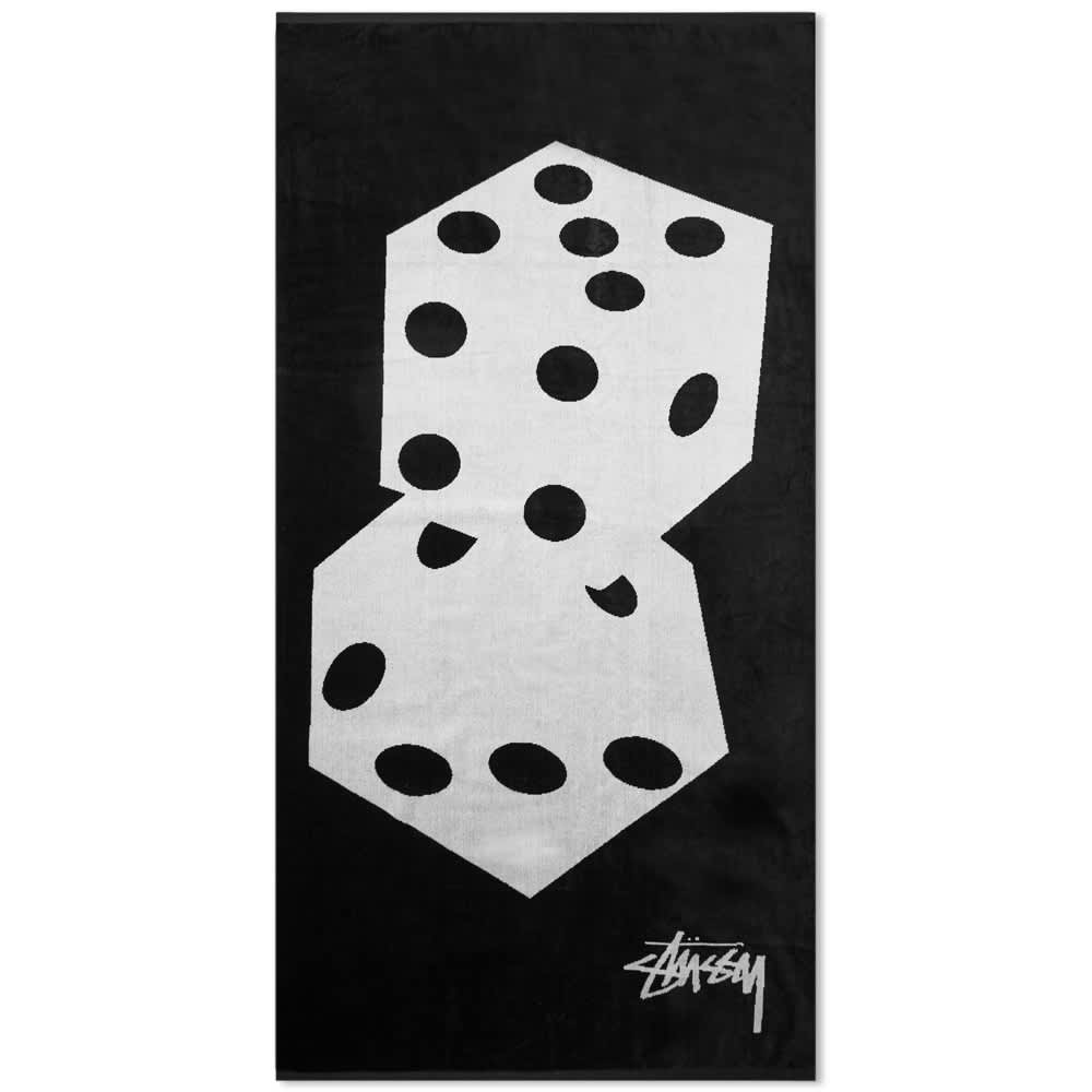 Stüssy Dice Jacquard Beach Towel Black