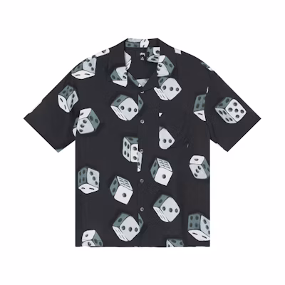 Stüssy Dice Pattern Shirt 'Black'
