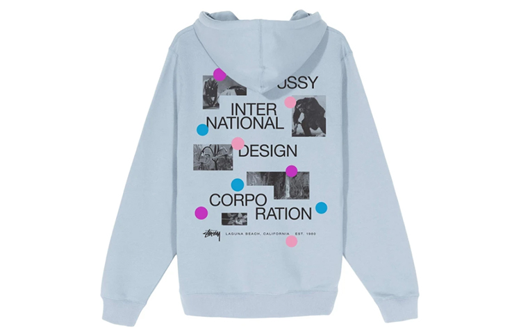 Stüssy Dot Collage Hoodie Colorful Logo Print Unisex Pullover 1924526 圖 6