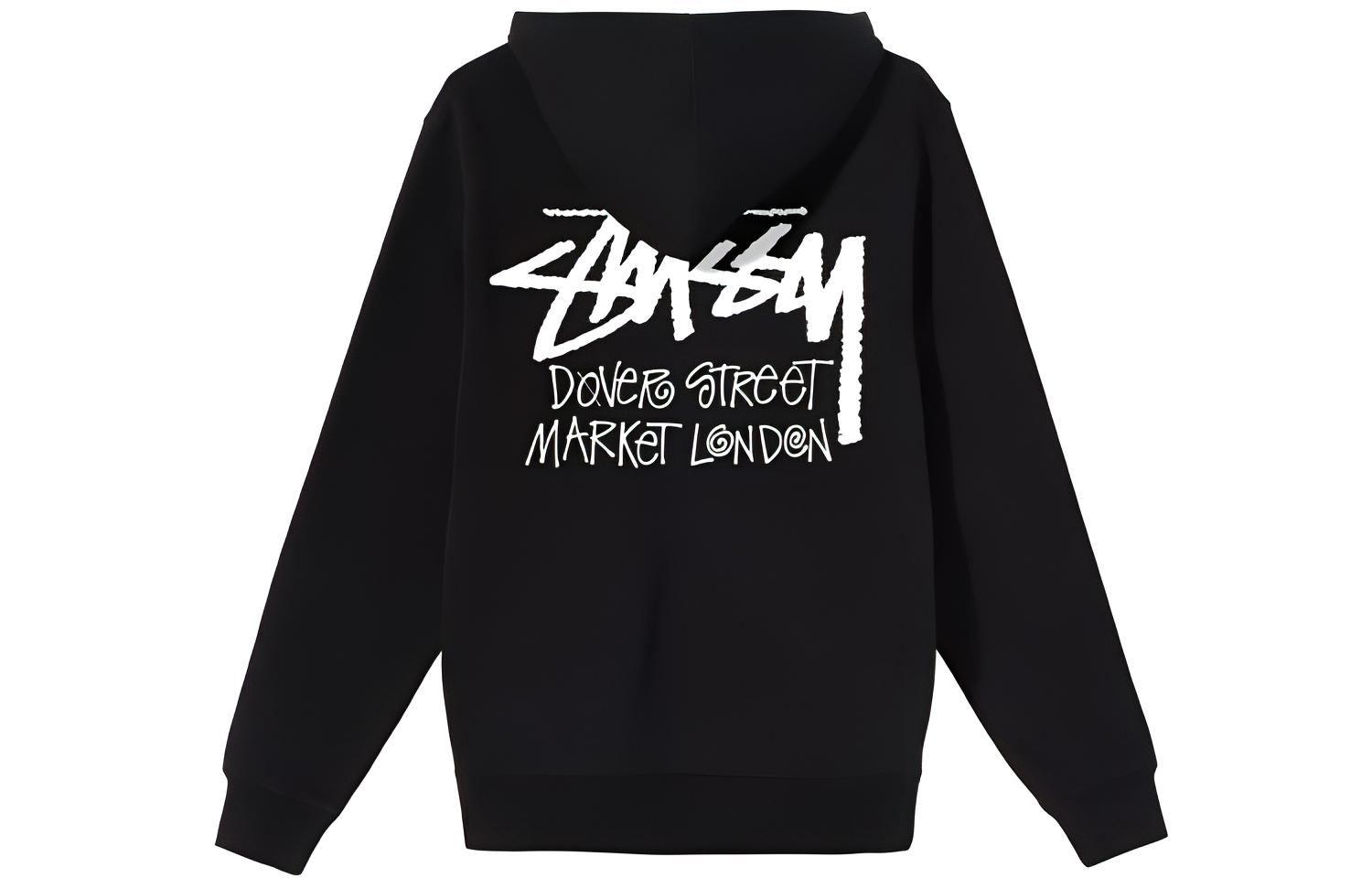 Stüssy DSM London Chapter Zip-Up Hoodie Black Unisex Casual Sweatshirt 3973570