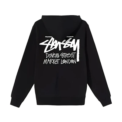 Stüssy DSM London Chapter Zip-Up Hoodie Black Unisex Casual Sweatshirt 3973570