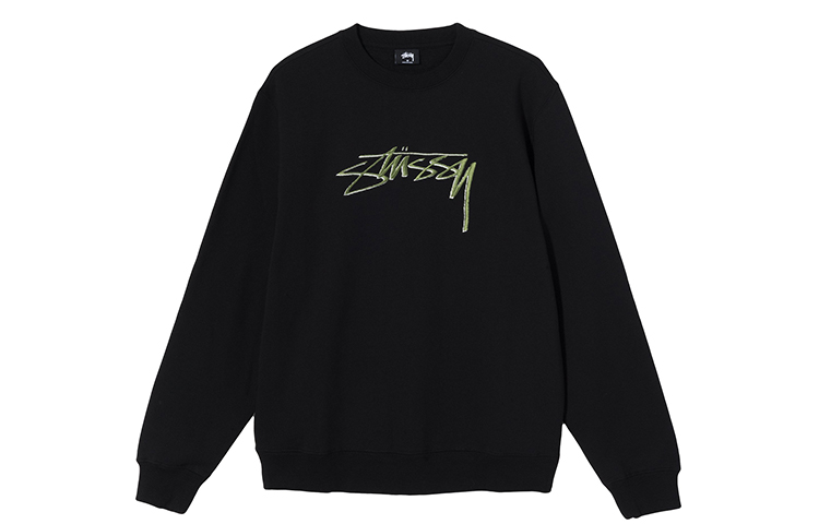Stüssy Embroidered Logo Crewneck Retro Sweatshirt Unisex 118405