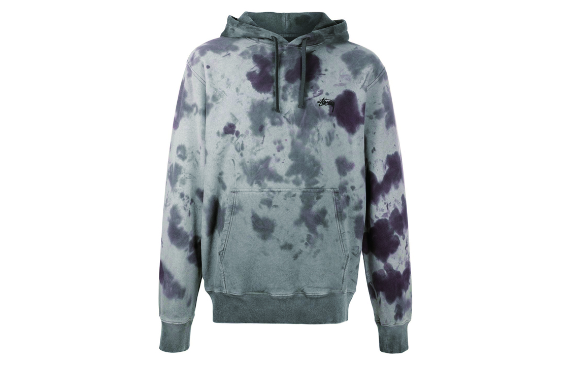 Stüssy Embroidered Logo Vintage Hoodie Grey 118375