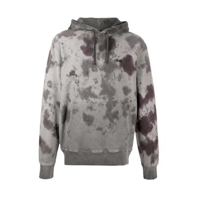 Stüssy Embroidered Logo Vintage Hoodie Grey 118375
