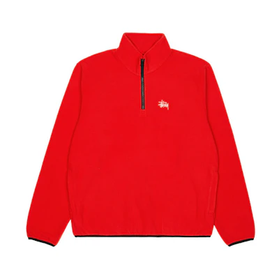 Stüssy Embroidered Zip Fleece Jacket Vintage American Style 118347