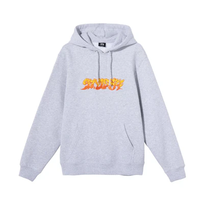 Stüssy Flame Graphic Hoodie Pullover Unisex 118394