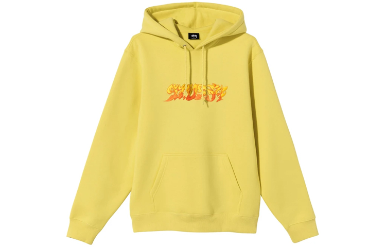 Stüssy Flame Graphic Hoodie Pullover Unisex 118394 圖 2