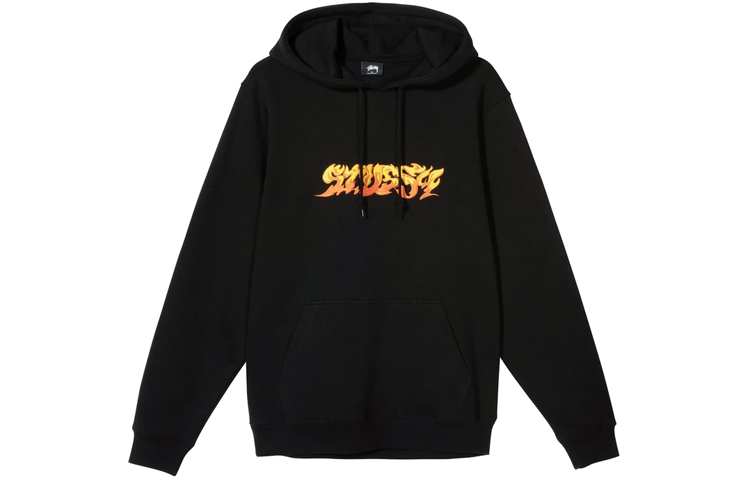 Stüssy Flame Graphic Hoodie Pullover Unisex 118394 圖 6