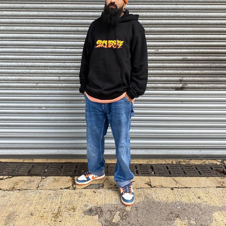 Stüssy Flame Graphic Hoodie Pullover Unisex 118394 圖 8
