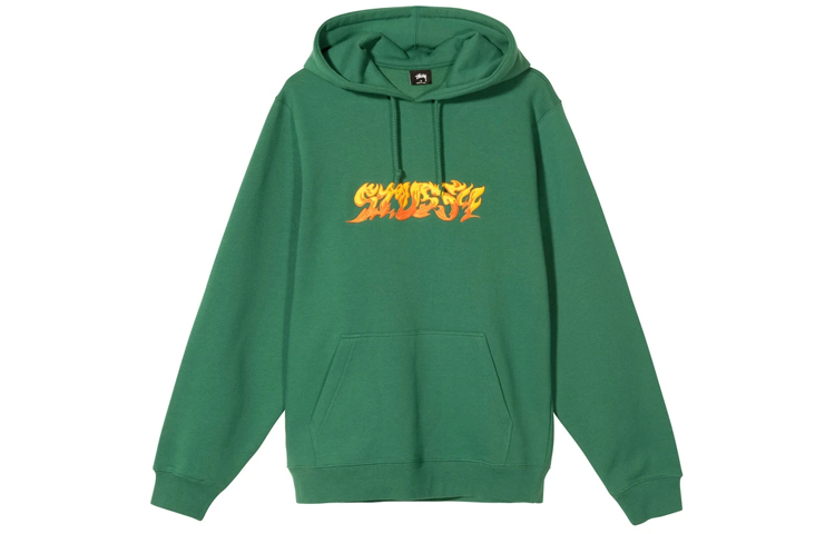 Stüssy Flame Graphic Hoodie Pullover Unisex 118394 圖 9