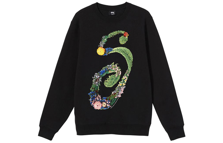 Stüssy Floral S Logo Vintage Crewneck Sweatshirt Unisex Retro Style 1914619