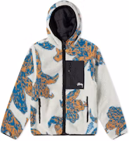 Stüssy Floral Sherpa Hood Jacket Bone Stüssy Floral Sherpa Hood Jacket Bone
