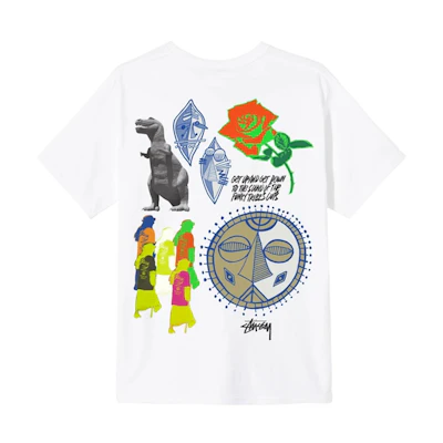 Stüssy Funky Tribe Tee White
