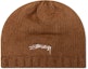 Buy Stüssy 棕色毛绒罗纹针织帽