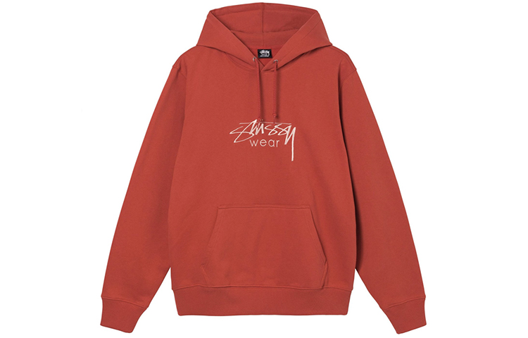 Stüssy FW21 Embroidered Logo Hoodie Unisex Vintage Casual Pullover 118446