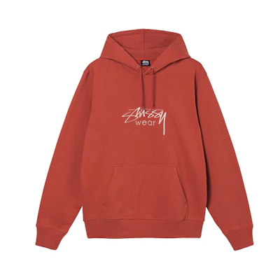 Stüssy FW21 Embroidered Logo Hoodie Unisex Vintage Casual Pullover 118446