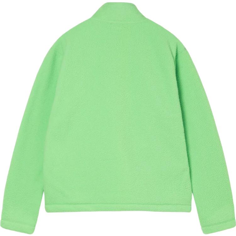 Stüssy FW21 Half Zip Mock Neck Pullover Retro Sweatshirt for Men 118453 圖 3