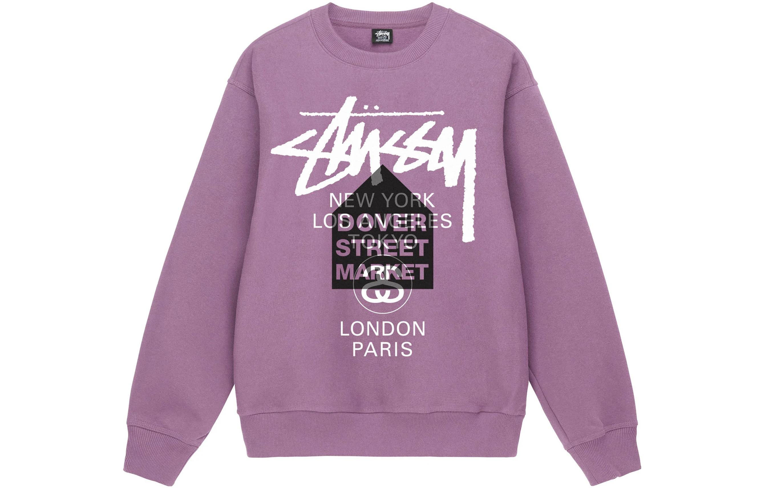 Stüssy FW22 Letter Print Crewneck Long Sleeve Vintage Sweatshirt Unisex 3913714
