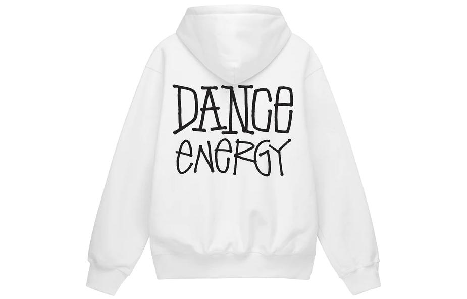 Stüssy FW22 Letter Print Vintage White Hoodie Menswear Classic Style 1924818