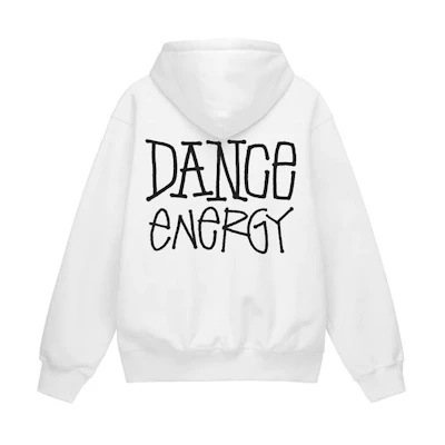 Stüssy FW22 Letter Print Vintage White Hoodie Menswear Classic Style 1924818