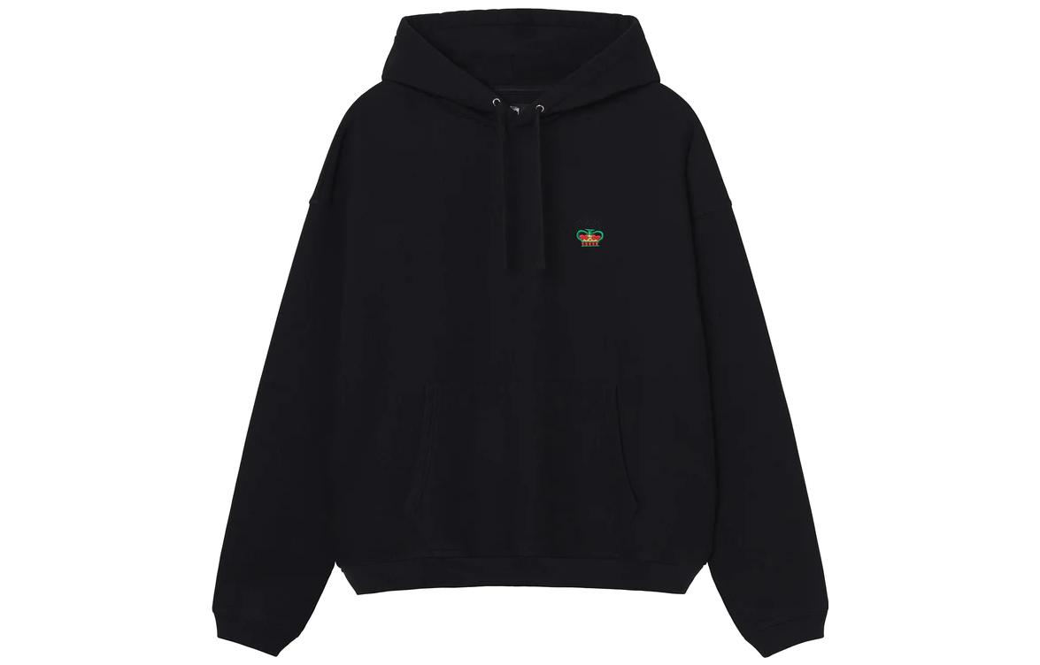 Stüssy FW22 Plain Logo Embroidered Vintage Hoodie Pullover - 118488