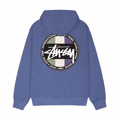 Stüssy FW23 Classic Dot Zip Hoodie Unisex - Colorblock Logo Design 1974929