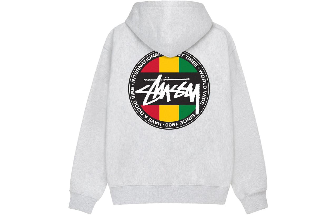 Stüssy FW23 Classic Dot Zip Hoodie Unisex - Colorblock Logo Design 1974929 圖 2