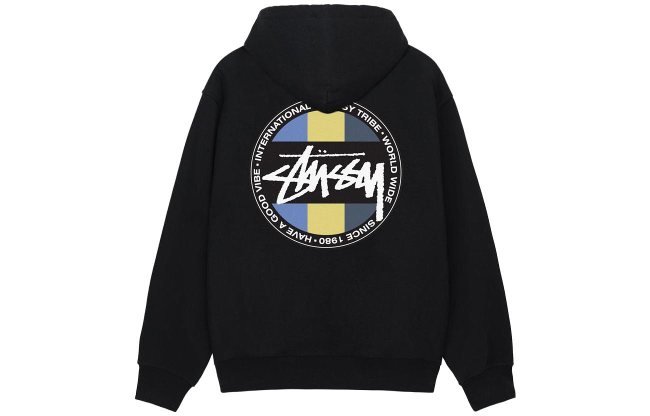Stüssy FW23 Classic Dot Zip Hoodie Unisex - Colorblock Logo Design 1974929 圖 4