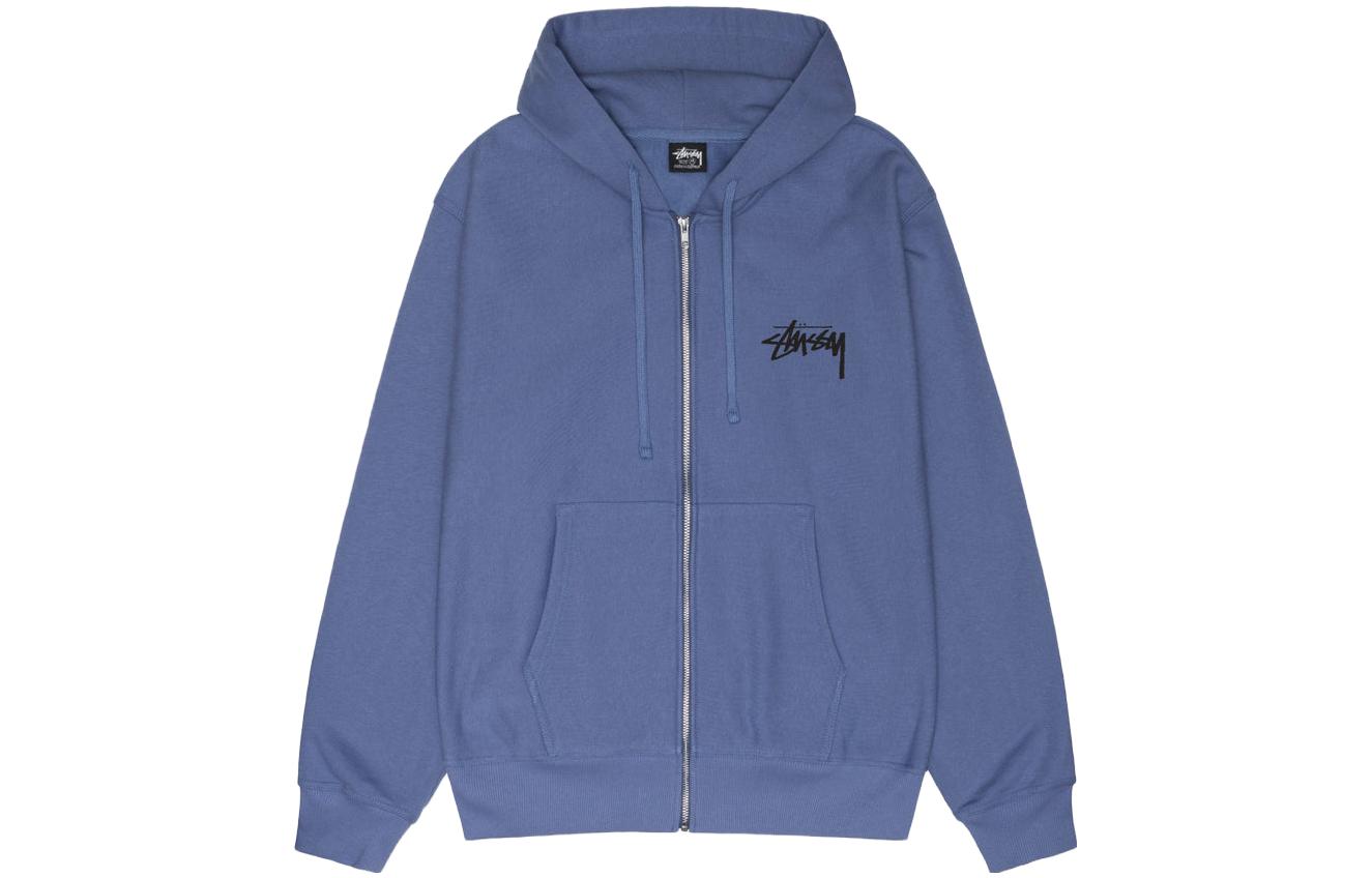Stüssy FW23 Classic Dot Zip Hoodie Unisex - Colorblock Logo Design 1974929 圖 9