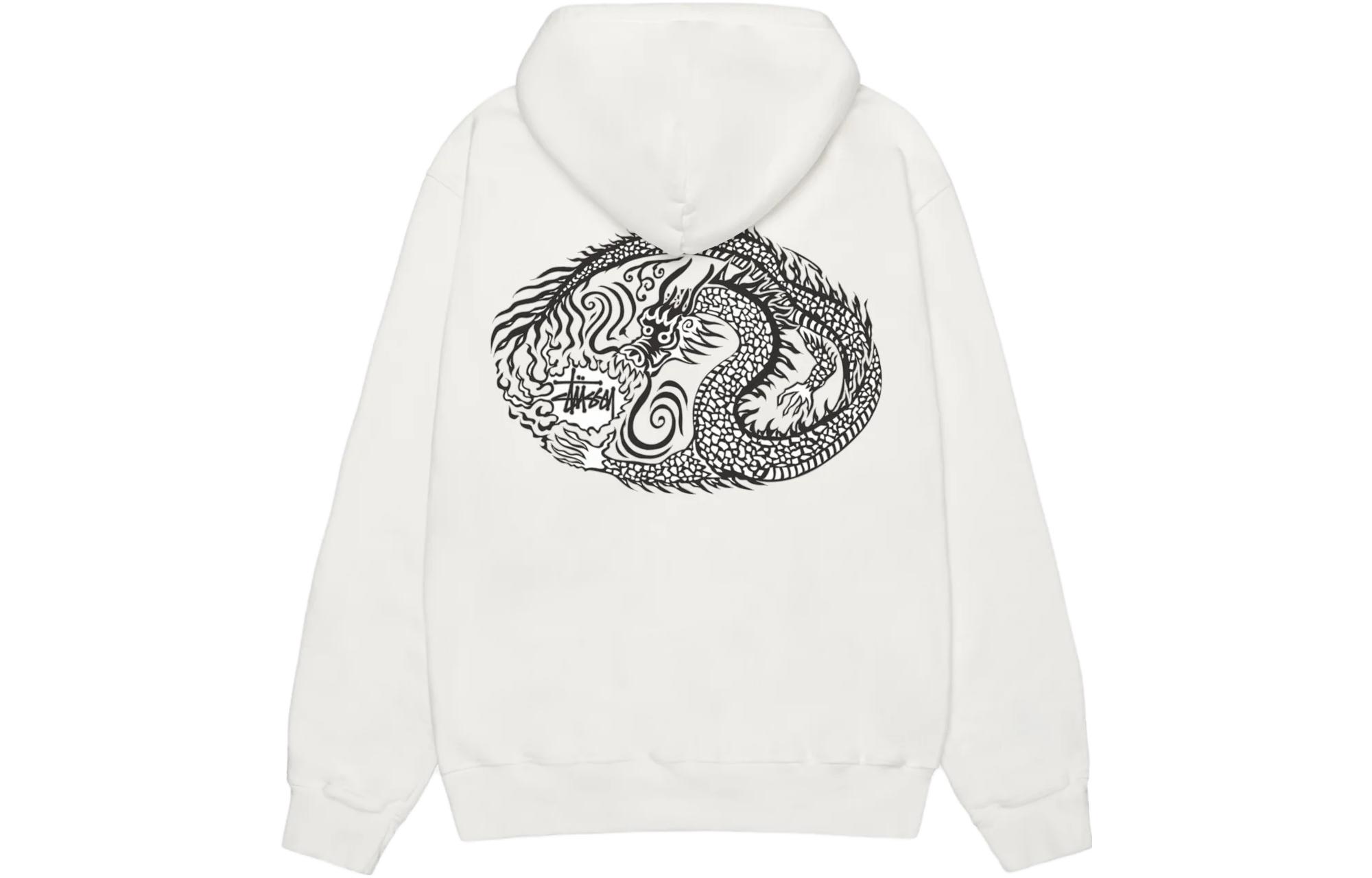 Stüssy FW23 Holiday Mosaic Dragon Hoodie Pigment Dyed Unisex Vintage Pullover 1924978P 圖 4