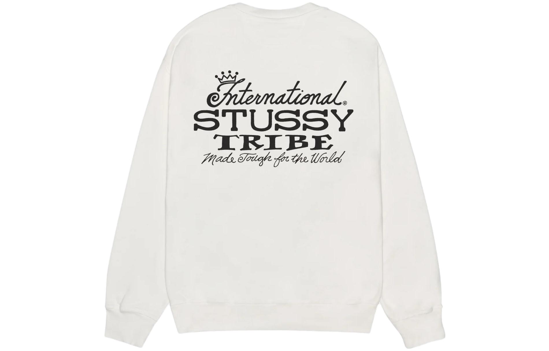Stüssy FW23 Oversized Pullover Crewneck Sweatshirt with Letter Graphic Unisex 1915020 圖 6