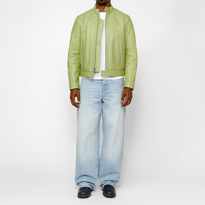 Stüssy FW24 Cafe Racer Leather Jacket Classic Retro Unisex Biker Style 115771-STUSSY 圖 14