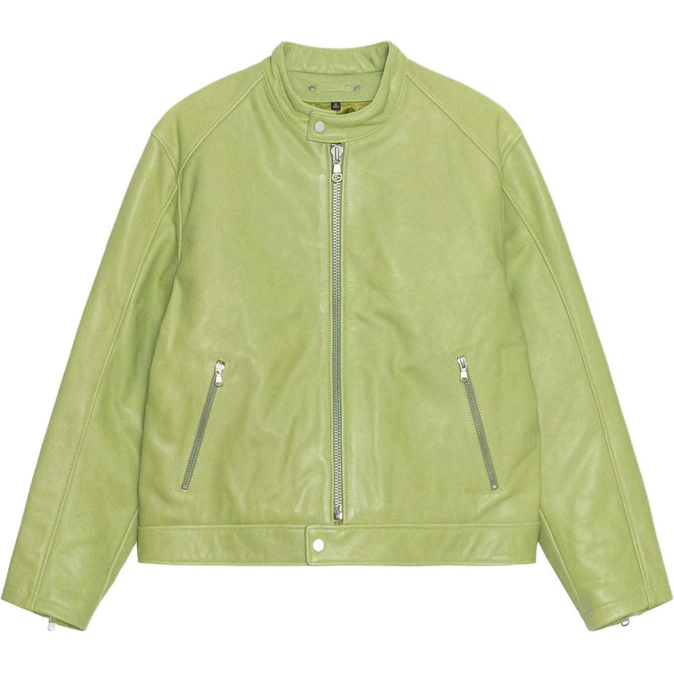 Stüssy FW24 Cafe Racer Leather Jacket Classic Retro Unisex Biker Style 115771-STUSSY 圖 9