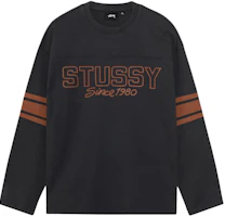 Stüssy FW25 Football Crew Classic Logo Print Long Sleeve Unisex Casual Top 1140373 Stüssy FW25 Football Crew Classic Logo Print Long Sleeve Unisex Casual Top 1140373