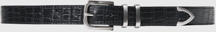 Order Stüssy Gator Leather Dress Belt Black