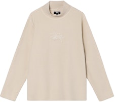 Stüssy Gen Mock Neck Fleece Natural Stüssy Gen Mock Neck Fleece Natural