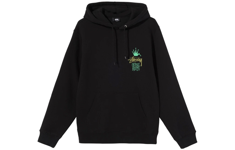 Stüssy Global Roots Hoodie Back Logo Print Pullover Unisex Winter Sweatshirt 1924622 圖 3