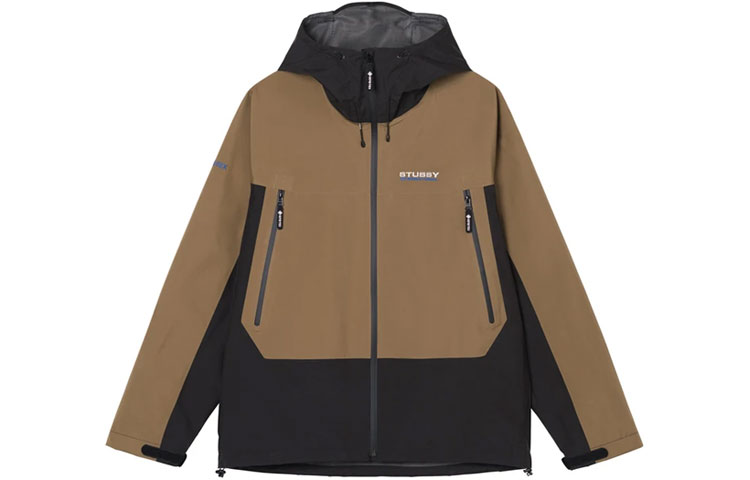 Stüssy GTX Logo Embroidered Waterproof Vintage American Style Jacket Men 315297