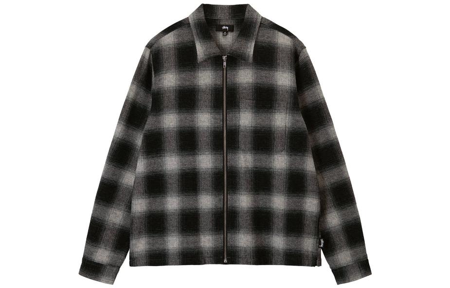 Stüssy Hank Plaid Zip Shirt Vintage Checkered Jacket Unisex 1110278