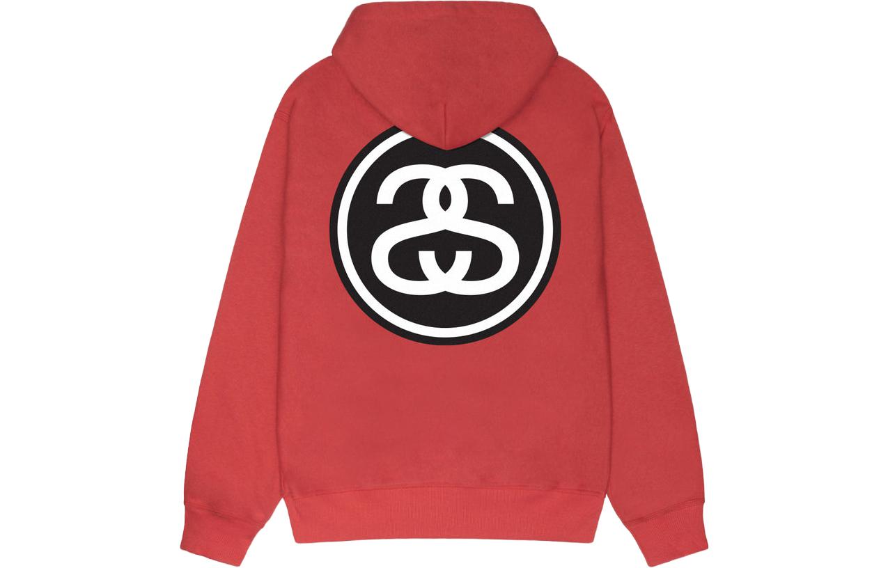 Stüssy Holiday FW23 SS-Link Zip Hoodie Retro Unisex Hoodie with Chain Design 1974970