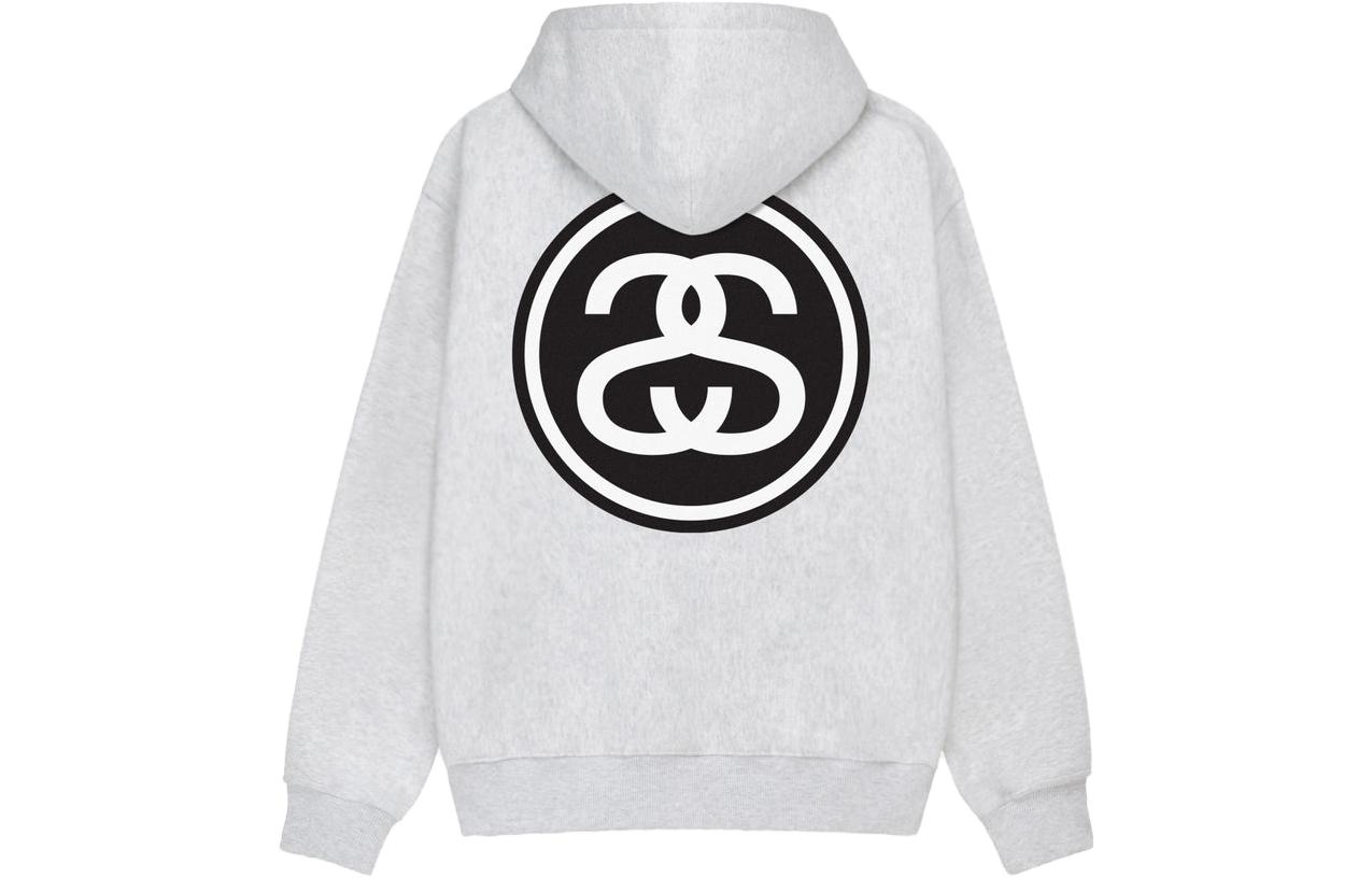 Stüssy Holiday FW23 SS-Link Zip Hoodie Retro Unisex Hoodie with Chain Design 1974970 圖 4