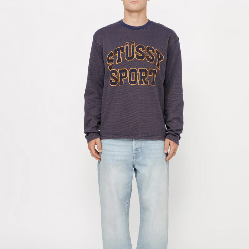 Stüssy Holiday Series Logo Printed Vintage Fleece Crewneck Sweatshirt Unisex 1140357 圖 4