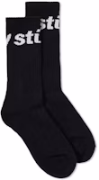Stüssy Jacquard Logo Sock Black Stüssy Jacquard Logo Sock Black
