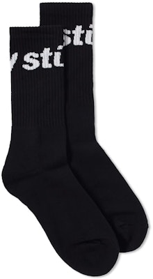 Stüssy Jacquard Logo Sock Black Buy Stüssy Jacquard Logo Sock Black