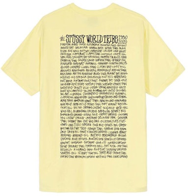 Stüssy Jamaica World Tribe Tee Yellow Order Stüssy Jamaica World Tribe Tee Yellow